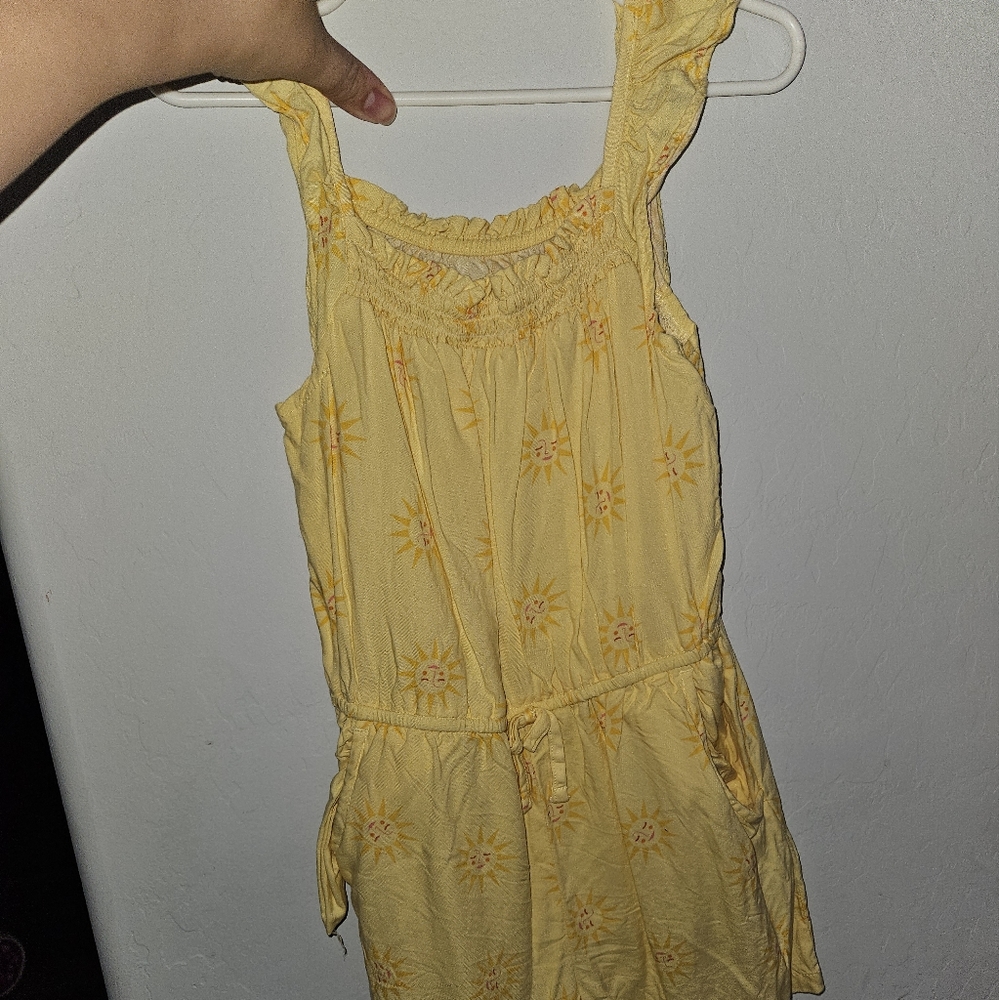 Girls yellow romper